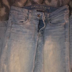 american eagle jeans , worn once , size 0